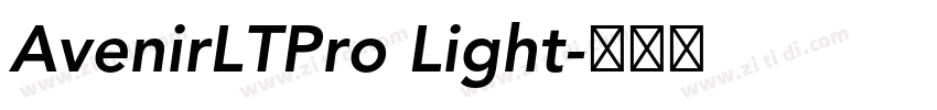 AvenirLTPro Light字体转换